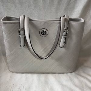 Giani Bernini white handbag